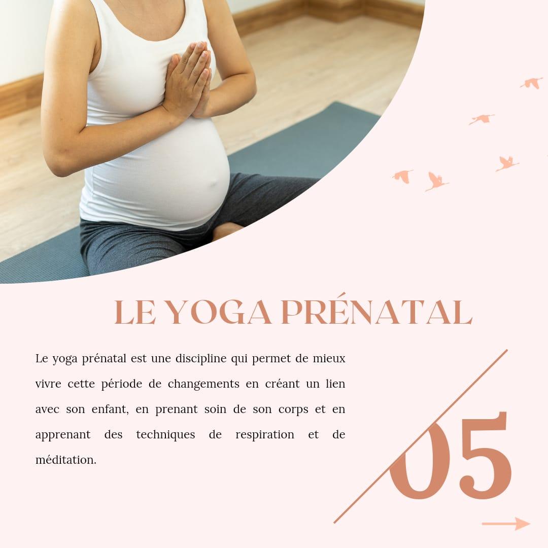 Fiche 5 yoga prenatal