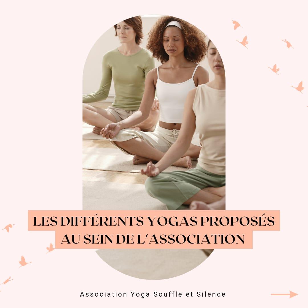 Fiche presentation differents yoga